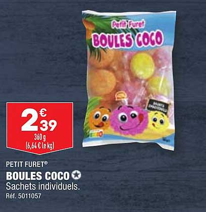 petit furet boules coco