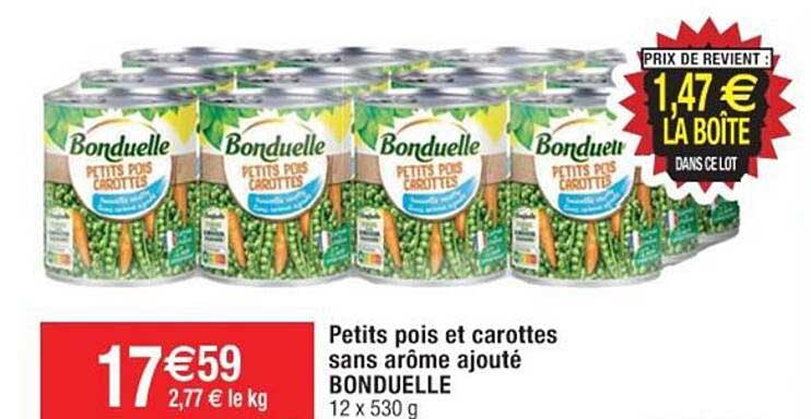 petits pois et carottes sans arôme ajouté bonduelle