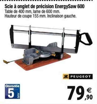 peugeot scie à ongle de précision energysaw 600