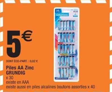 Piles AA Zinc Grundig