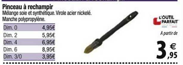 pinceau à rechampir