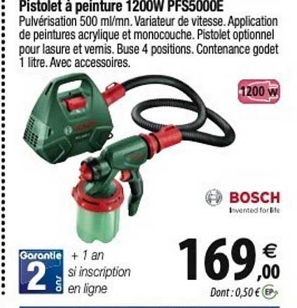 pistolet à peinture 1200w pfs5000e bosch