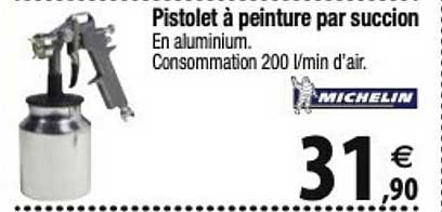 pistolet à peinture par succion