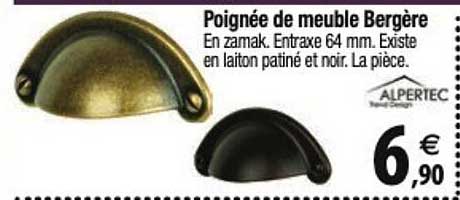 poignée de meuble bergère alpertec