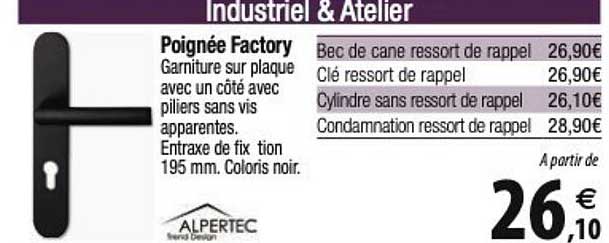 Poignée Factory Alpertec