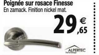 poignée sur rosace finesse alpertec