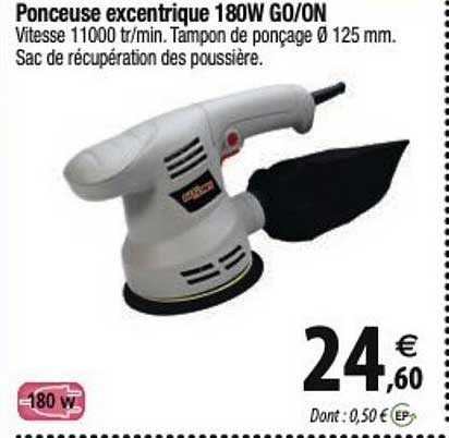 ponceuse excentrique 180w go/on