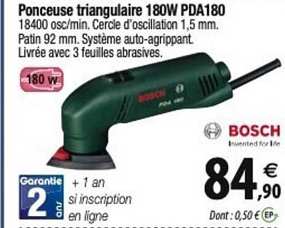 ponceuse triangulaire 180w pda180