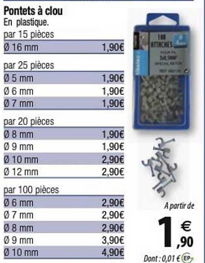 pontets à clou