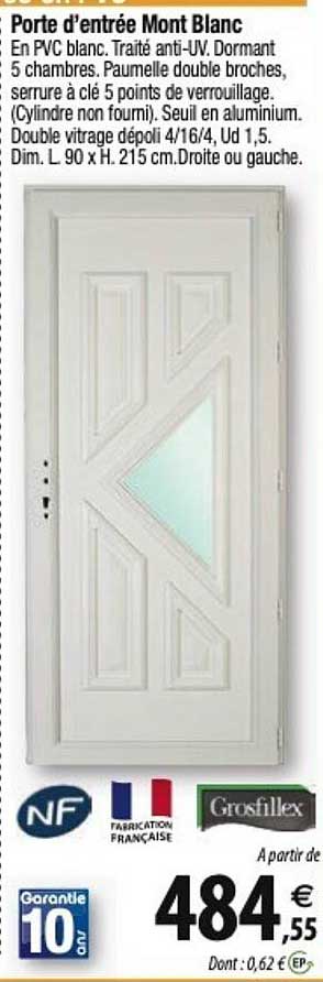 porte d'entrée mont blanc grosfillex