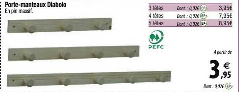 porte-manteaux diabolo