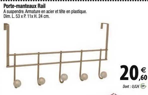 porte-manteaux rail