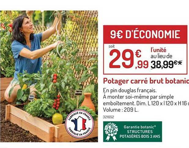 Potager Carré Brut Botanic