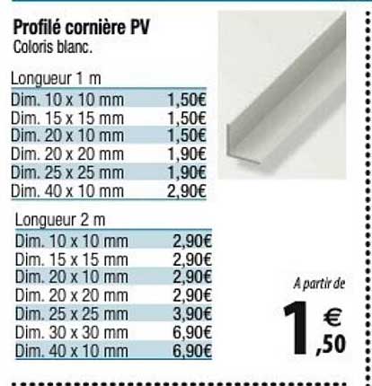 profilé cornière pv