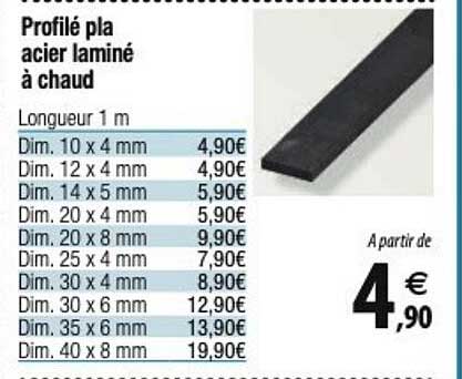 profilé pla acier laminé à chaud