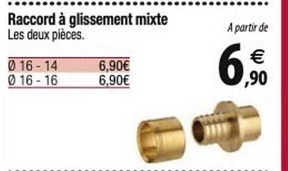 raccord à glissement mixte