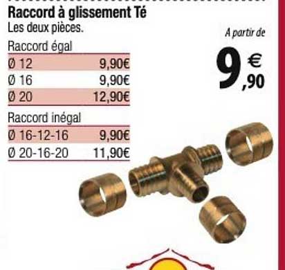 raccord à glissement té
