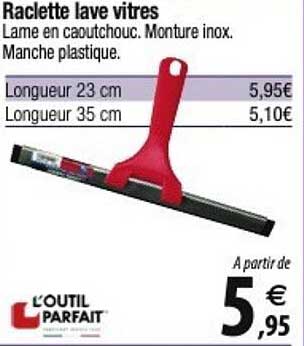 raclette lave vitres l'outil parfait