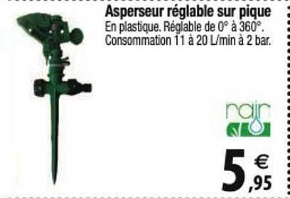 rain asperseur réglable sur pique
