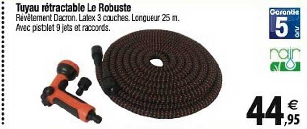 rain tuyau rétractable le robuste