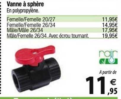 rain vanne à sphère