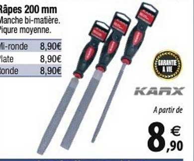 râpes 200 mm karx