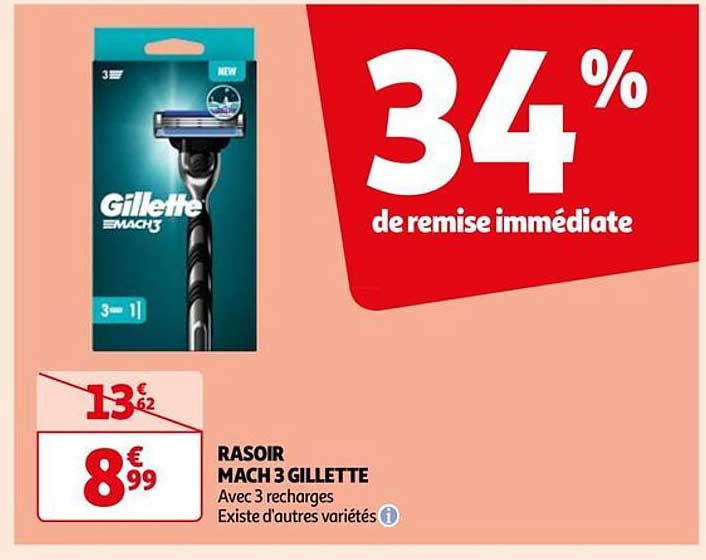 rasoir mach 3 gillette
