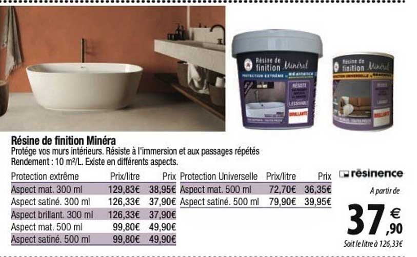 Résine De Finition Minéra