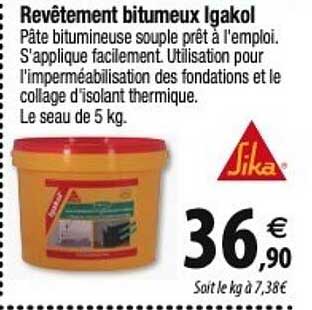 revêtement bitumeux igakol sika