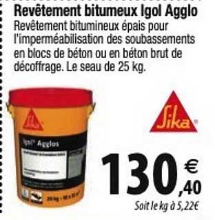 revêtement bitumeux igol agglo sika