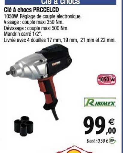 ribimex clé à chocs prccelcd