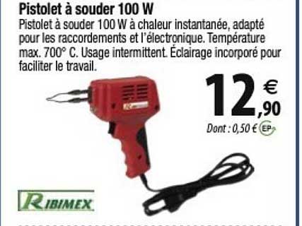 ribimex pistolet à souder 100 w