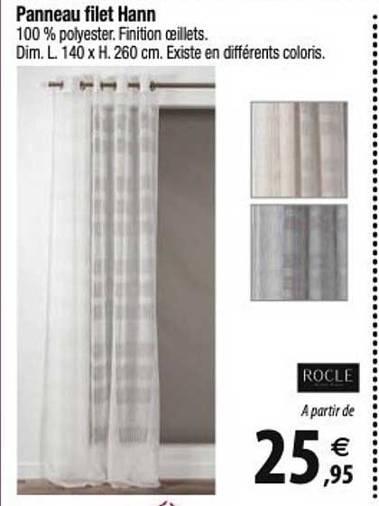 rocle panneau filet hann