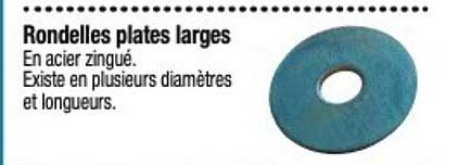 rondelles plates larges