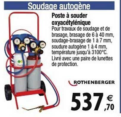 Rothenberger Poste à Souder Oxyacétylénique