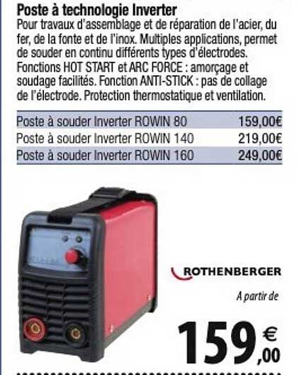 Rothenberger Poste à Technologie Inverter