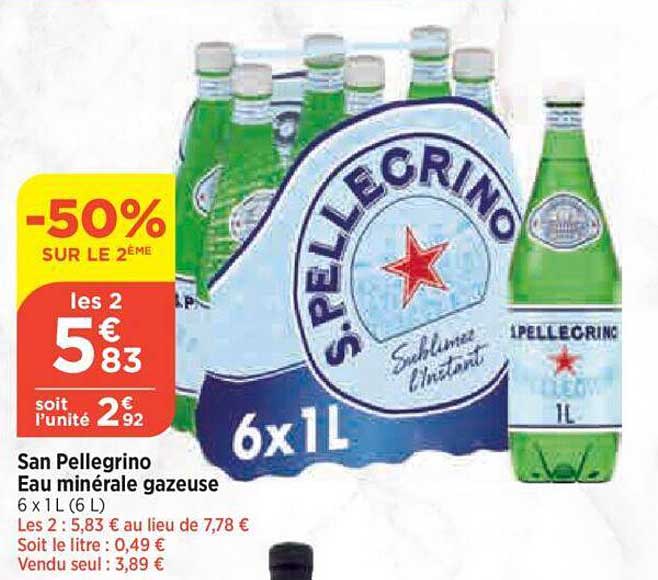 san pellegrino eau minérale gazeuse