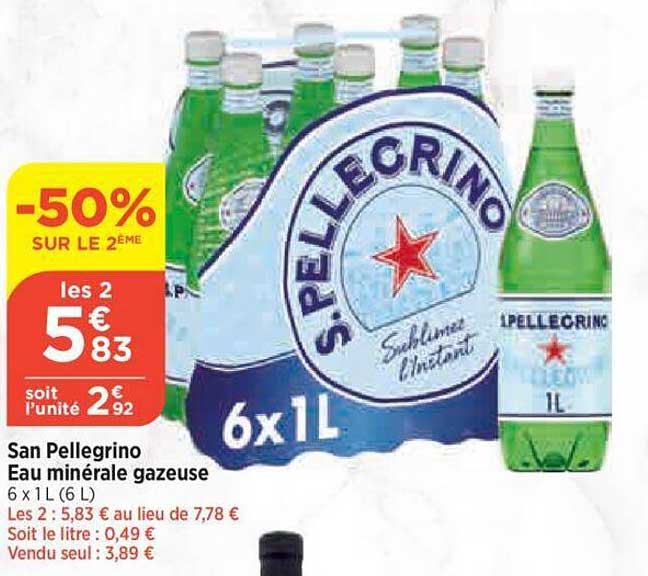san pellegrino eau minérale gazeuse