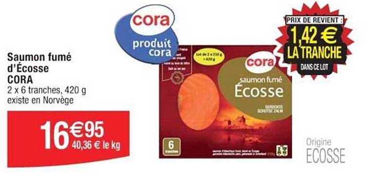 saumon fumé d'écosse cora