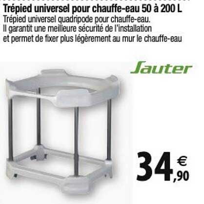 sauter trépied universel pour chauffe-eau