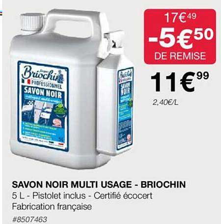 savon noir multi usage - briochin