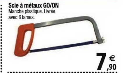 scie à métaux go/on