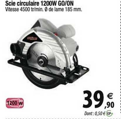 scie circulaire 1200w go/on