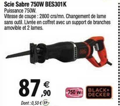 scie sabre 750w bes301k