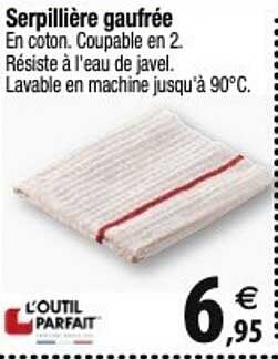 serpillière gaufrée