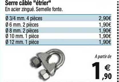 Serre Câble "étrier"