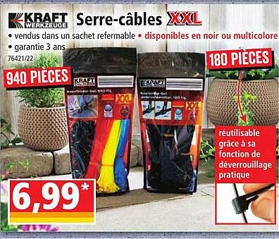 serre-câbles xxl kraft werkzeuge