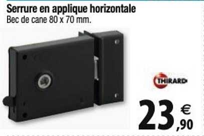 serrure en applique horizontale