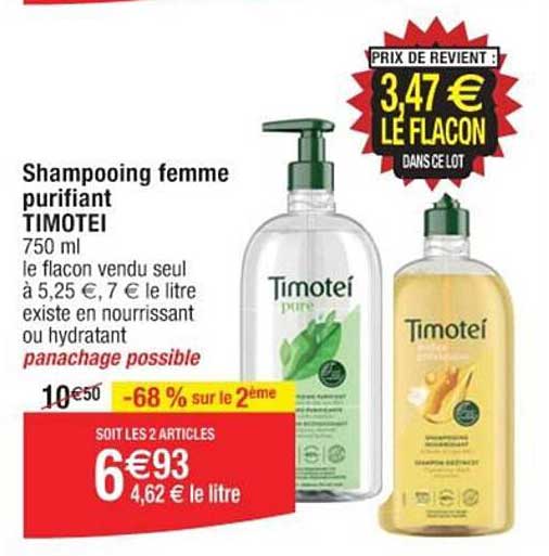 Shampooing Femme Purifiant Timotei