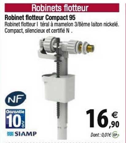 siamp robinet flotteur compact 95